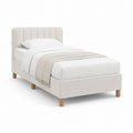 Polsterbett Einzelbett Beige Polyester Rechteckig 90 x 200 cm