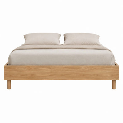 Doppelbett Bettgestell Natur Kiefernholz 160 x 200 cm